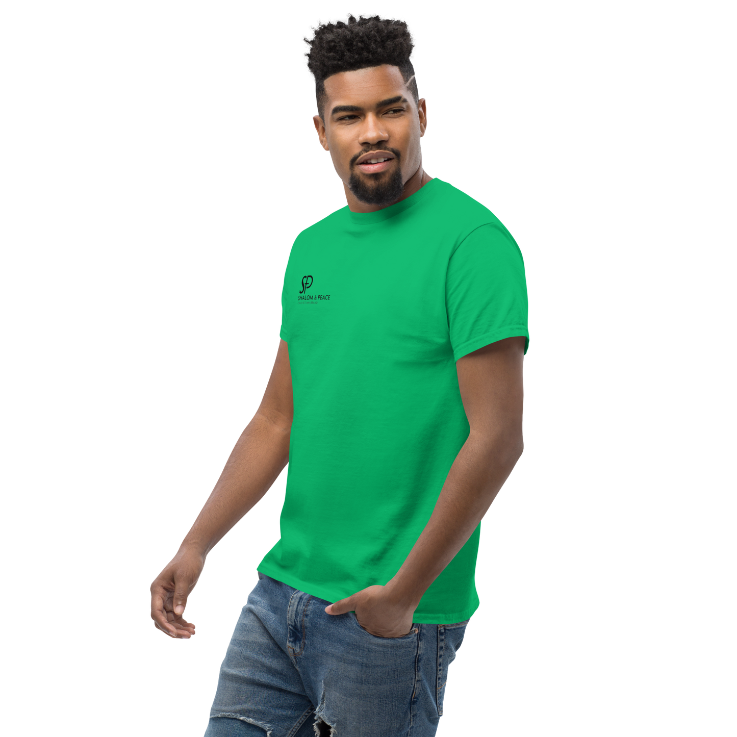 Shalom & Peace Kelly Eagle Tee